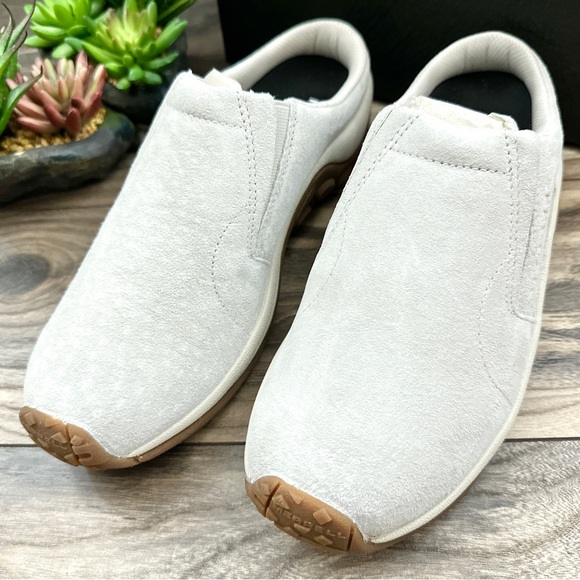 ❌SOLD❌NIB Merrell Jungle Slide Clogs Suede Birch Womens 9M 40 - Picture 3 of 12